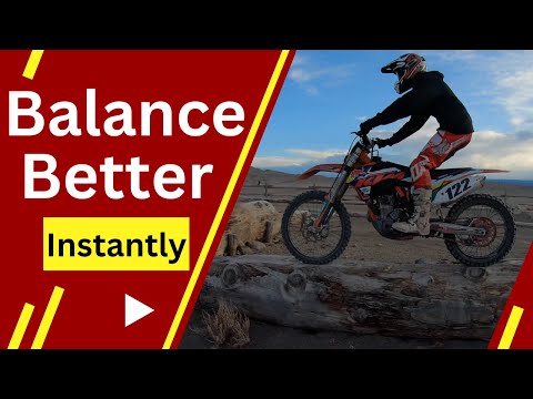 Video thumbnail: How to instantly improve balance on a dirt bike